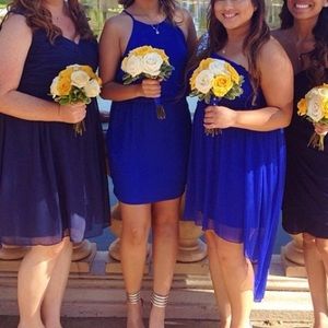 Dolce vita navy keyhole cocktail dress